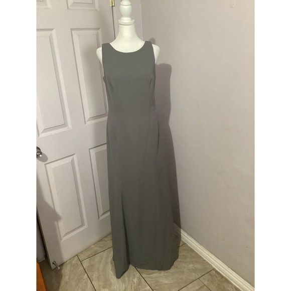 Dessy Collection Dresses & Skirts - Dessy Collection Charcoal Gray Style 2936 Formal Sleeveless Maxi Dress